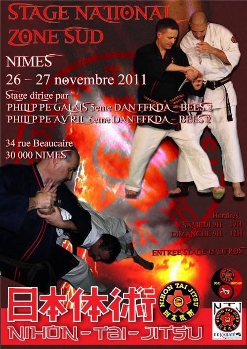 stage Nihon Tai Jitsu à Nîmes